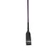 image 3 of Shires Plain Leather Horse Dressage Whip - Purple - 26.5in
