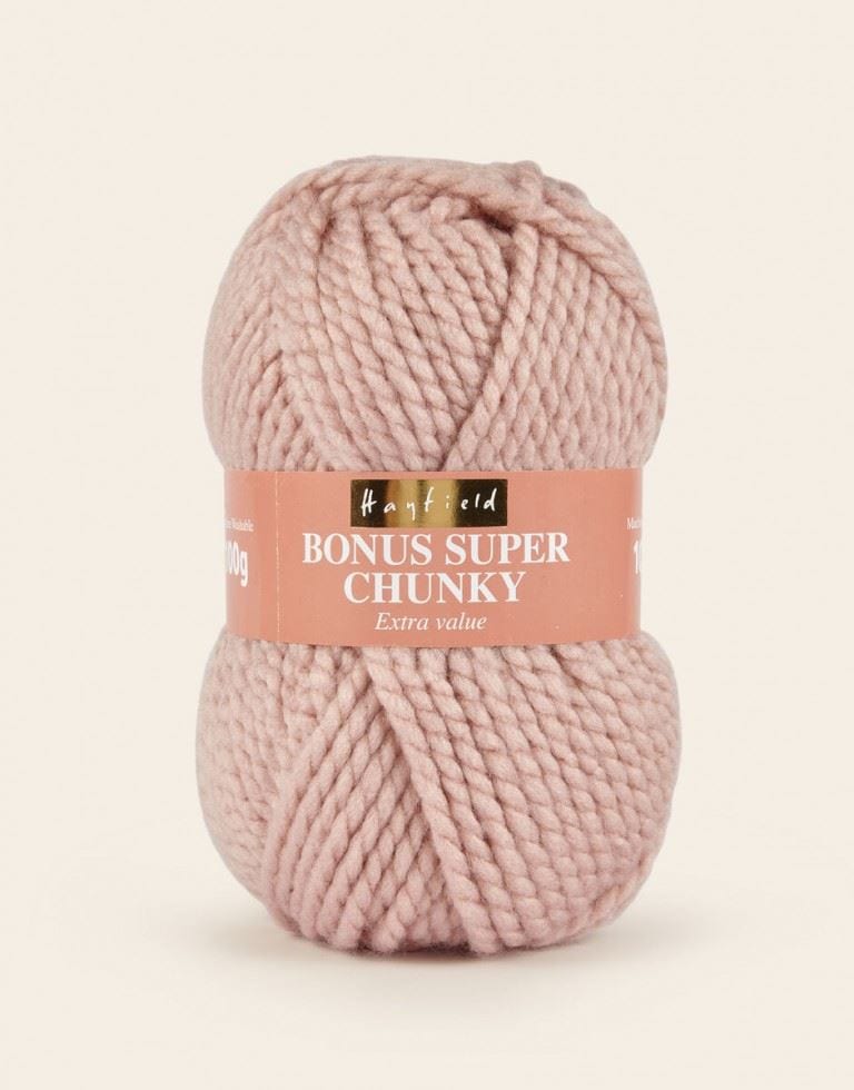 Hayfield Pink Bonus Super Chunky Yarn (Value Pack 10 x 100g Balls) For Crochet, Knitting - 82m per ball