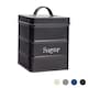 image 1 of Harbour Housewares Black Vintage Metal Kitchen Sugar Canister Kitchen Caddy Kitchen Storage Containers Canisters