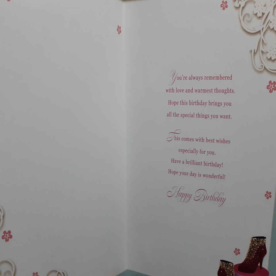 image 1 of 30 Today Open Female Birthday Opacity Card
