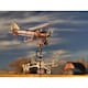 image 2 of Cottage Bi Plane Copper Weathervane - H44 x W40 x L33 cm