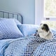 image 4 of Martex Blue Zebras in Love Fitted Sheet Blue King Blue | King