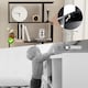 image 9 of COSTWAY 5-tier Bookcase S-Shaped Bookshelf Display Rack Black Black