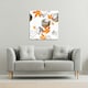 image 2 of Maple Leaves & Marbled Circles (Canvas Print) 127 x 127 x 4cm