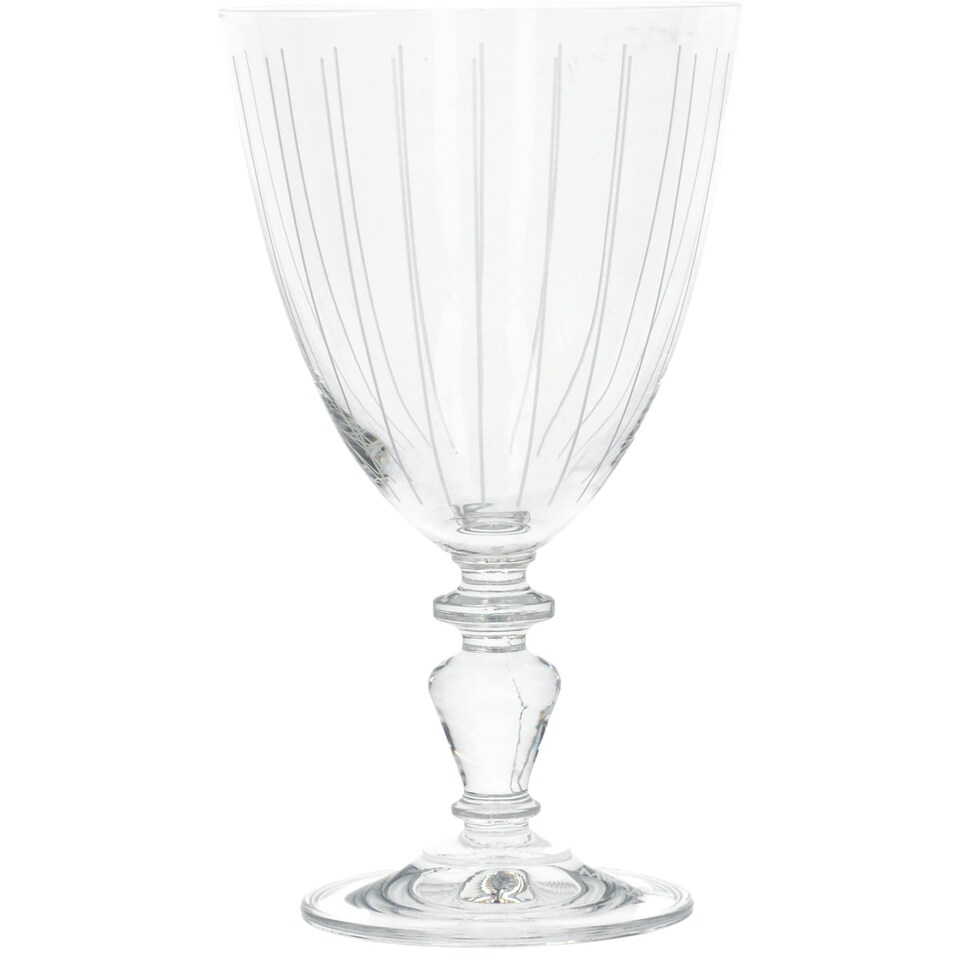 image 1 of Mikasa Wine Glass Set Clear Black Crystal 450ml Set of 4