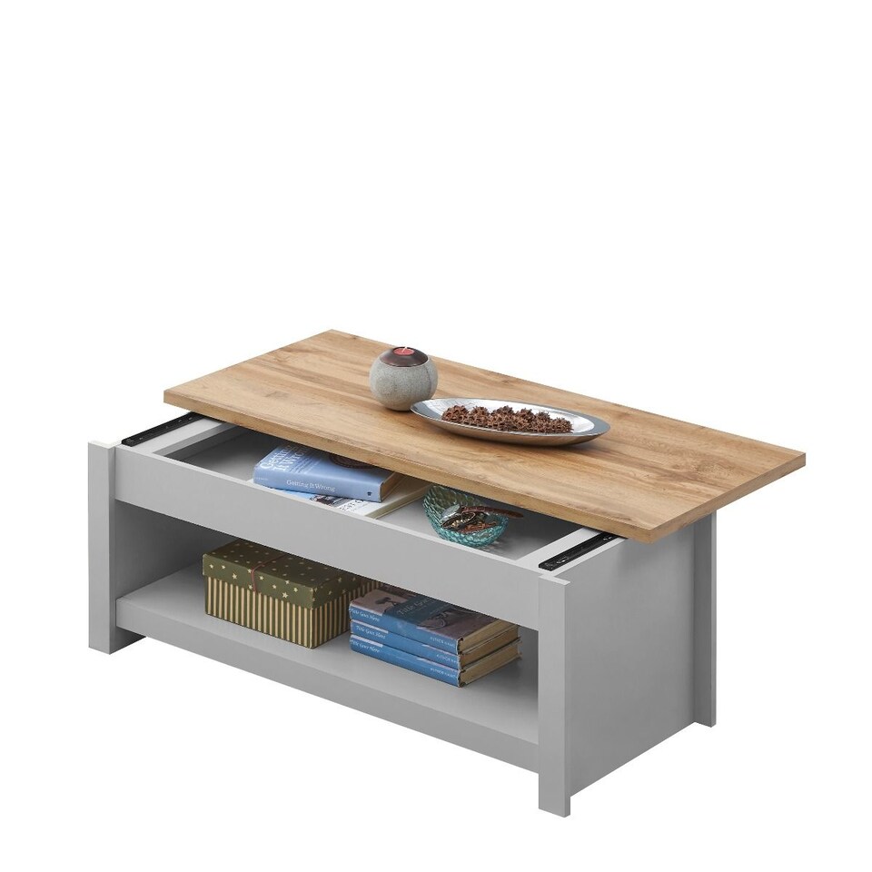 image 1 of Lisbon Grey Sliding Coffee Table