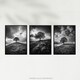 image 5 of Set of 3 Tree Hill Black White Photographs Countryside Landscape Wall Art Print A4