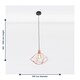 image 6 of Set of 2 Copper Geometric Pendant Light Fittings | Black | Copper | 2