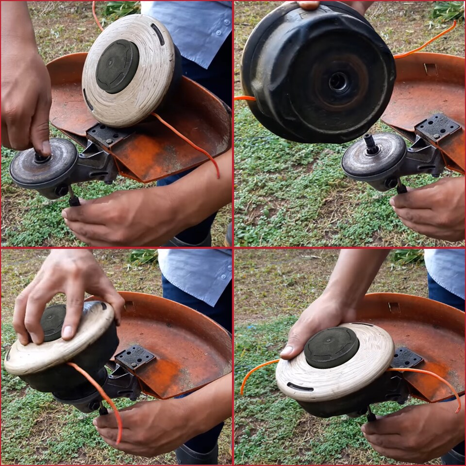 image 1 of SPARES2GO Trimmer Head Spool for Stihl FS65-4 FS88 FS89 FS91 FS91R Brushcutter 10mm