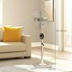 image 7 of HOMCOM Metal Pedestal Fan with Oscillating, Adjustable Height, Timer