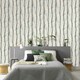 image 3 of Erismann Birch Trees Wallpaper - Cream/Grey - 10cm x 53cm Cream