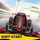 image 8 of HOMCOM 24V Electric Go Kart for Kids with Adjustable Seat, Red