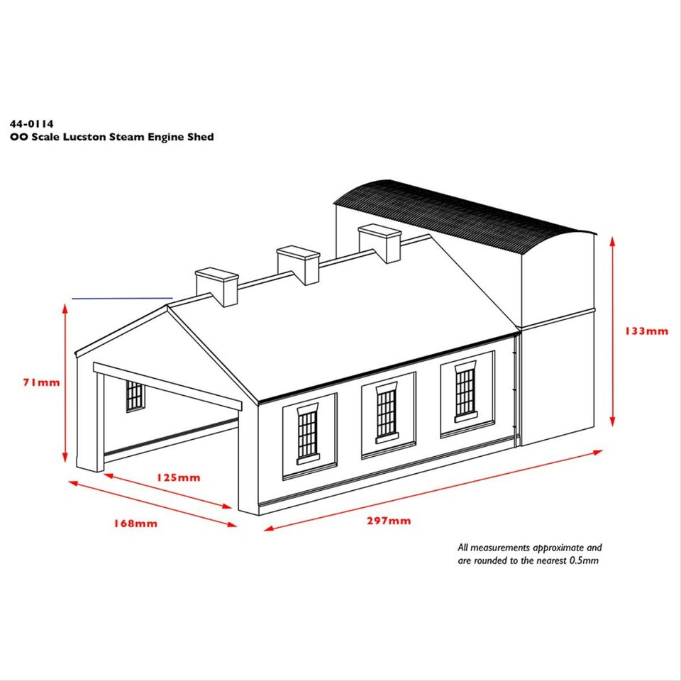 image 1 of Bachmann Scenecraft Lucston Steam Engine Shed (Pre-Built)
