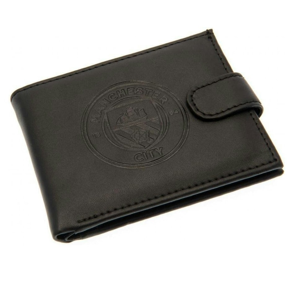 image 1 of Manchester City FC Leather RFID Wallet | Black