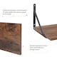 image 8 of Levede Floating Shelves Wall Wood Rustic with Brackets Vintage Brown Set of 3