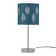image 4 of Fern - Teal Cut Out 15.5cm Table Lamp Shade Green | Silver