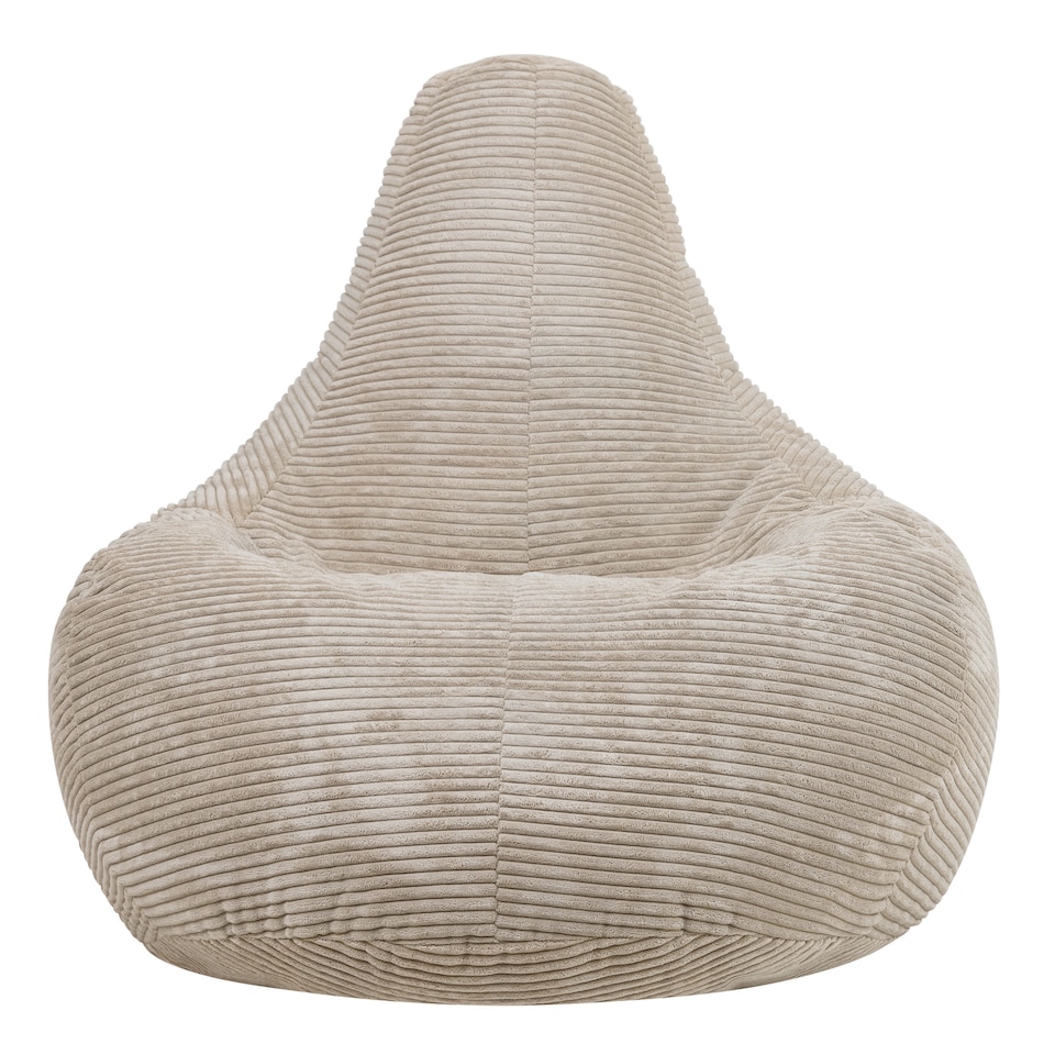 image 1 of Gaming Bean Bag Recliner Jumbo Cord Stone