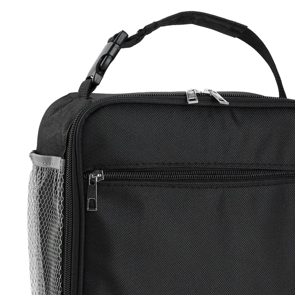 image 1 of Living and Home Portable Insulated Lunch Bag | Black
