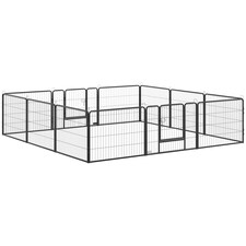 PawHut Heavy Duty Puppy Play Pen 12 Panels Pet Exercise Pen 60cm