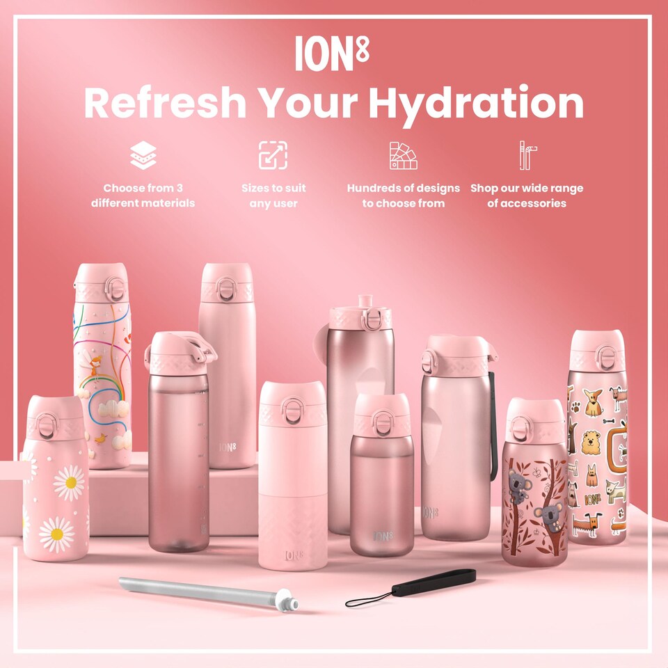 image 1 of Leak Proof Slim Water Bottle, Vacuum Insulated, 500ml (17oz)