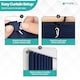 image 7 of White Plastic Curtain Hook Strong Durable Shower Rail Hooks - 50pcs