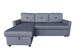 image 1 of The Savona 3 Seater Storage Sofa in Grey or Silver | Grey | One Size