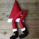 image 4 of 40cm Plush Santa Hat and Legs Christmas Tree Decoration