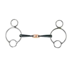 Shires Sweet Iron Lozenge Horse Universal Bit - Black - 5.5in