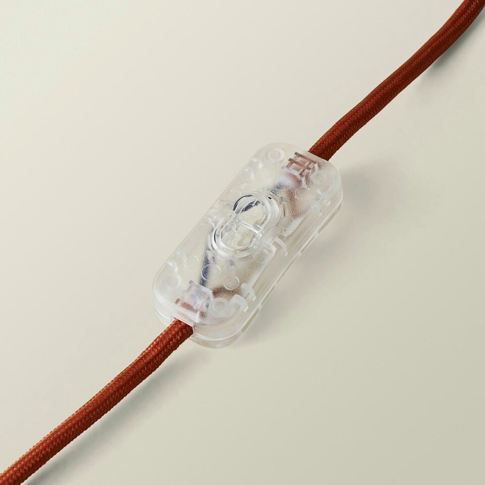 image 1 of ValueLights Akira Burnt Orange Pleated Shade Side Table Lamp with LED Bulb