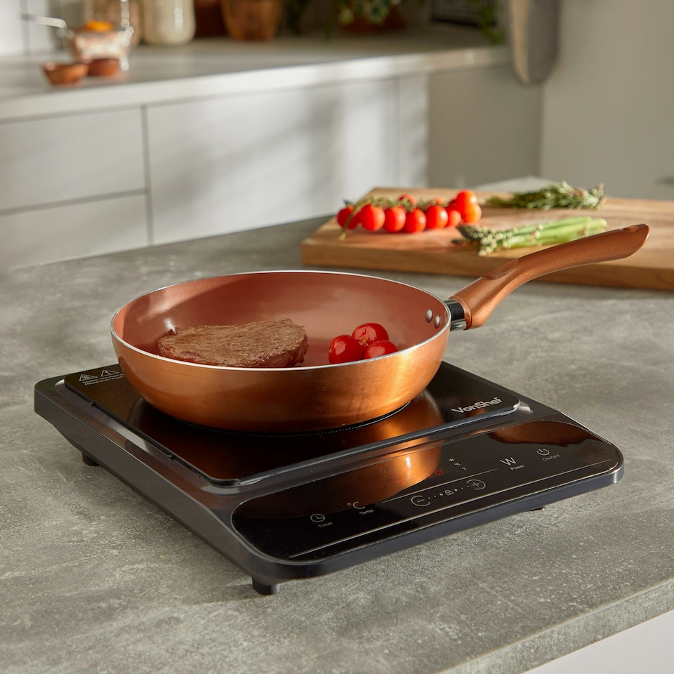 image 1 of VonShef Single Induction Hob 2000W Portable Electric