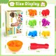 image 5 of Animal Counting Clip Game Colour Sorting Toys Bowl and Tweezers Montessori Toy