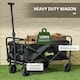 image 5 of Outsunny 62L Festival Trolley, 120kg Heavy Duty Folding Trolley Cart, Black