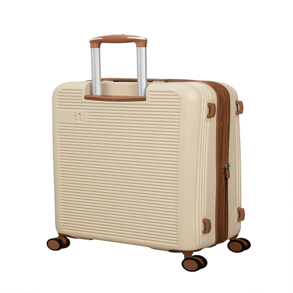 image 1 of IT Luggage Clarify Creme Cabin Suitcase with TSA Lock Cream | Cabin Bag