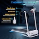 image 6 of HOMCOM 1-10Km/h Folding Treadmill Home Running Fitness Machine w/ Safety Stopper