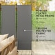 image 6 of Outsunny Garden Privacy Screen Foldable 6 Panel Room Divider, Dark Grey