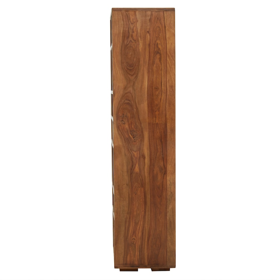image 1 of Interiors by Premier Sheesham Wood Shelf Unit Brown