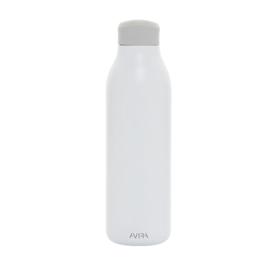 image 1 of Avira Alok Recycled Stainless Steel 600ml Water Bottle - White - One Size