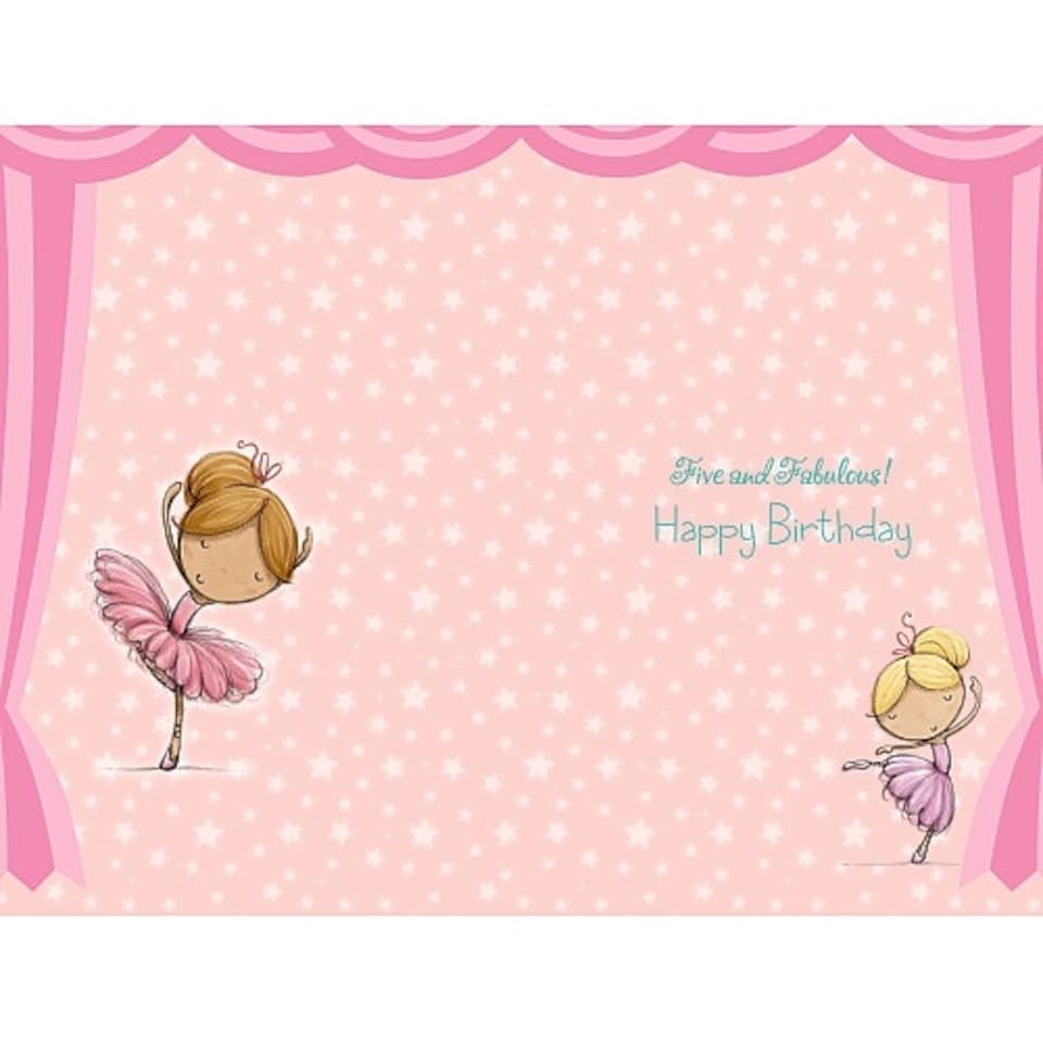 image 1 of Wishing Well Girls Age 5th Birthday Card 5 Today