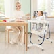 image 3 of COSTWAY Folding Baby High Chair Convertible High Chair Navy