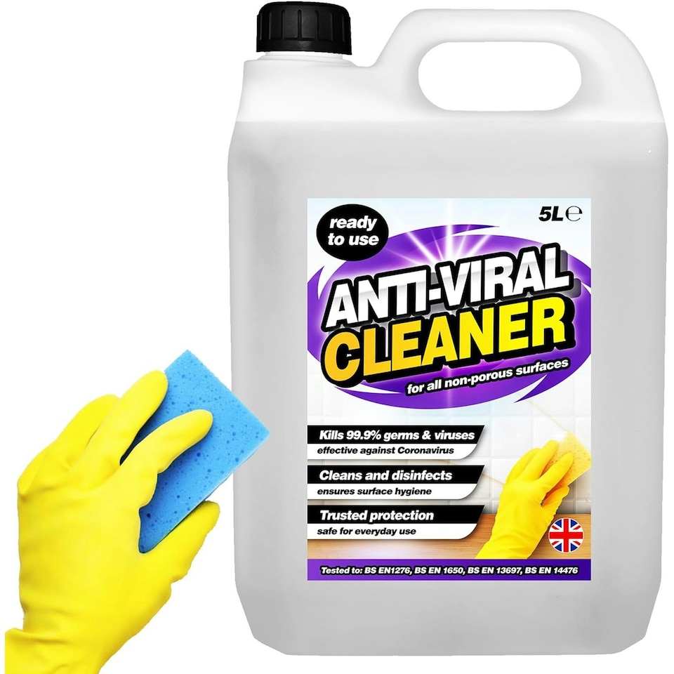image 1 of 2 x 5L Antiviral Disinfectant Surface Cleaner Ready To Use