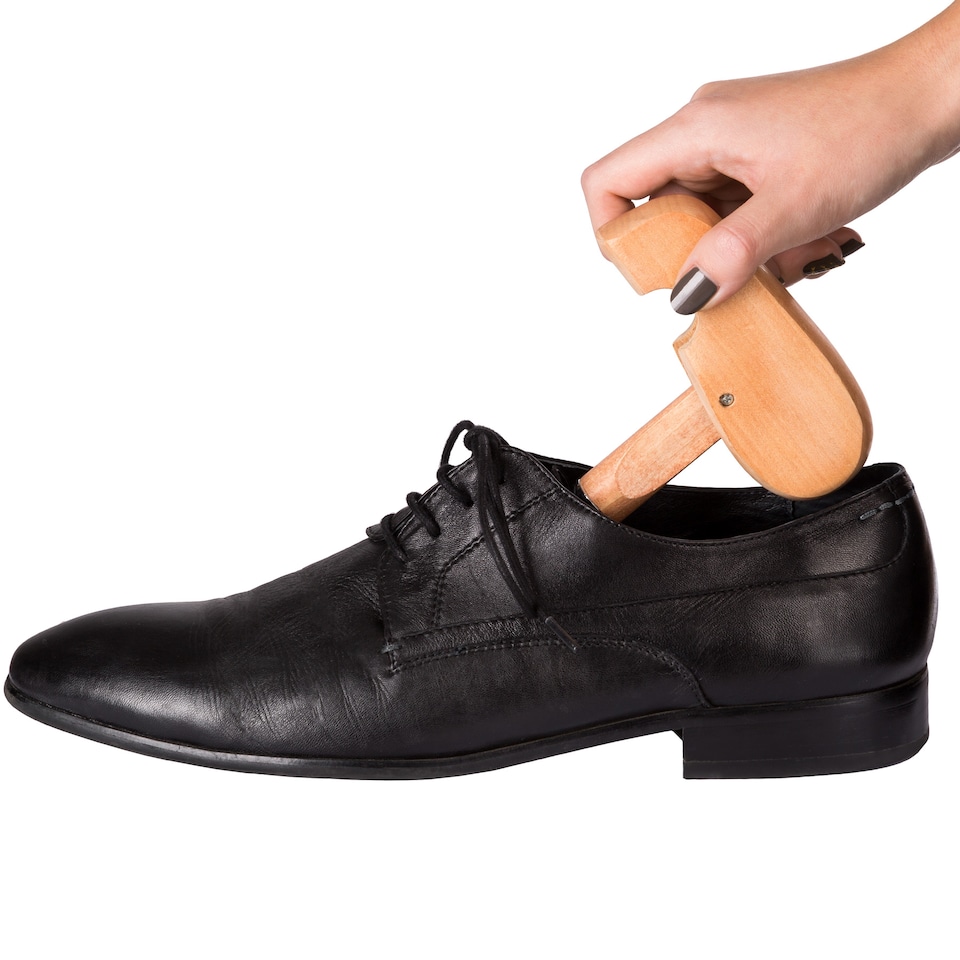 image 1 of Shoe Stretcher 3 Pairs - made of lotus wood, for womens and mens shoes | Brown | brown | 46-48 | 3
