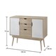 image 5 of Alford Sideboard with 2 Doors & 3 Drawers White & Oak
