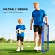 image 5 of HOMCOM Double-Sided Football Rebounder Net, Football Rebound Net Target Goal with Five Adjustable Angles, Blue