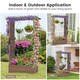 image 4 of COSTWAY Raised Garden Bed Planter Box Coffee Brown