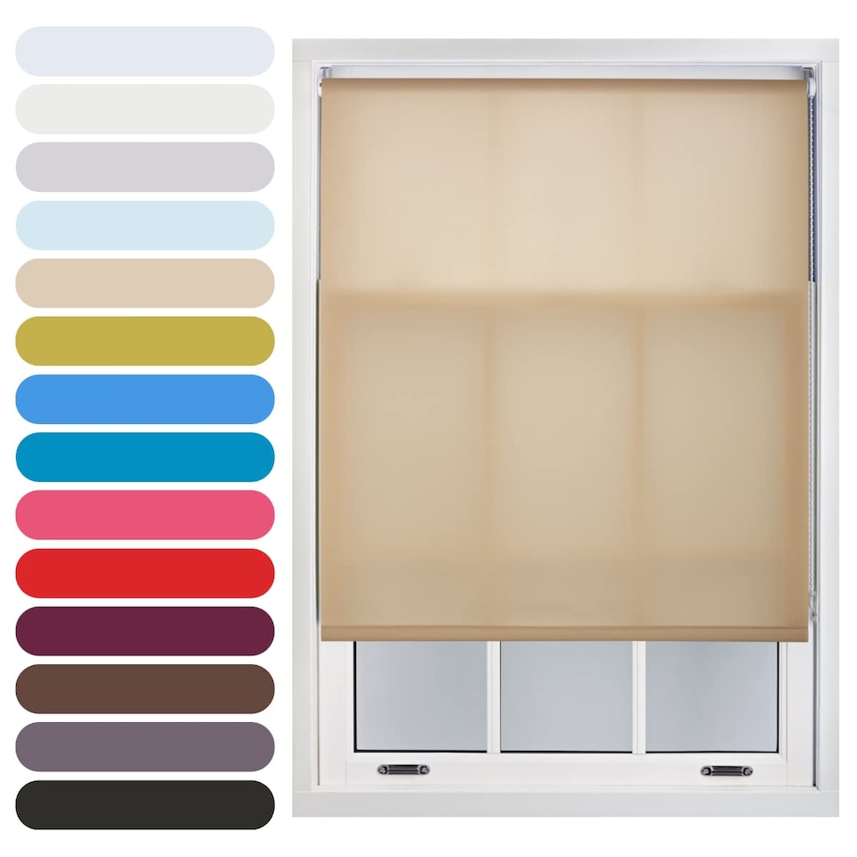 image 1 of 210cm Wide Daylight Roller Blind 210cm Drop | Brown | Cappuccino