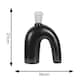 image 3 of ValueLights Lia Black Arch Abstract Ceramic Table Lamp Base Black
