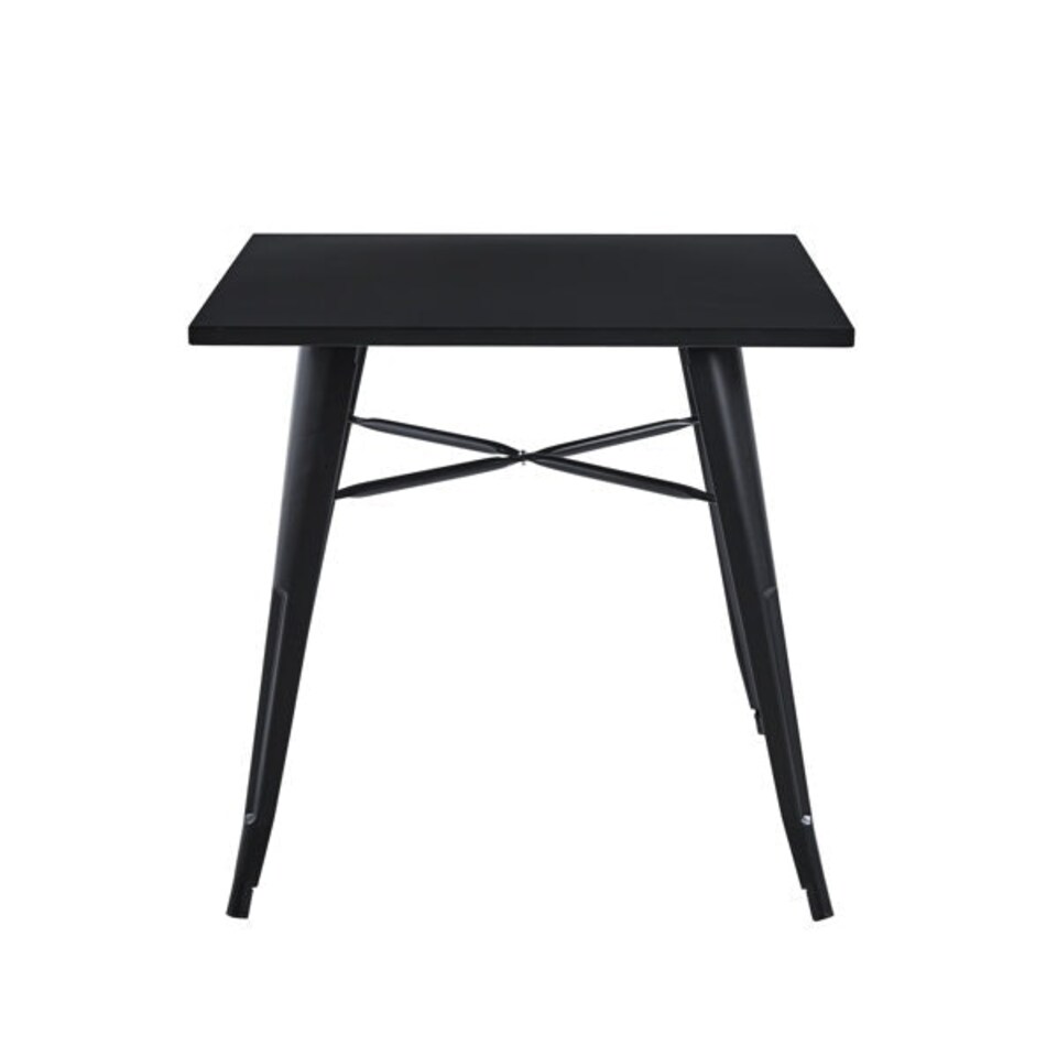 image 1 of Garden Bar Table - Metal - L80 x W50 x H76 cm - Black Black