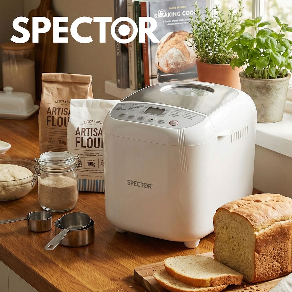 image 1 of Spector 2LB 600W Stainless Steel Automatic Bread Maker 19 in 1 Non Stick