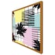 image 4 of Geometric shape & leaf print (Picture Frame) Grey | L