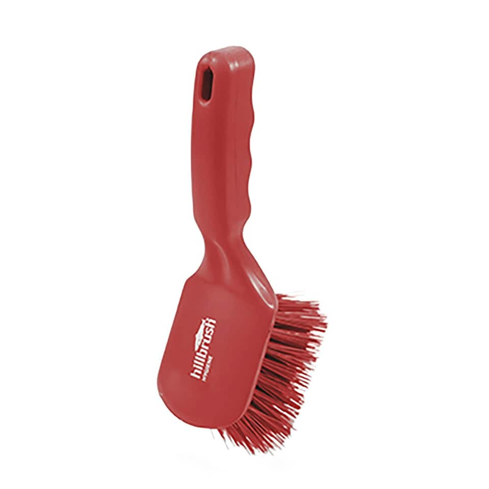 Hillbrush DRS Short Handled Stiff Brush - Red - 254mm